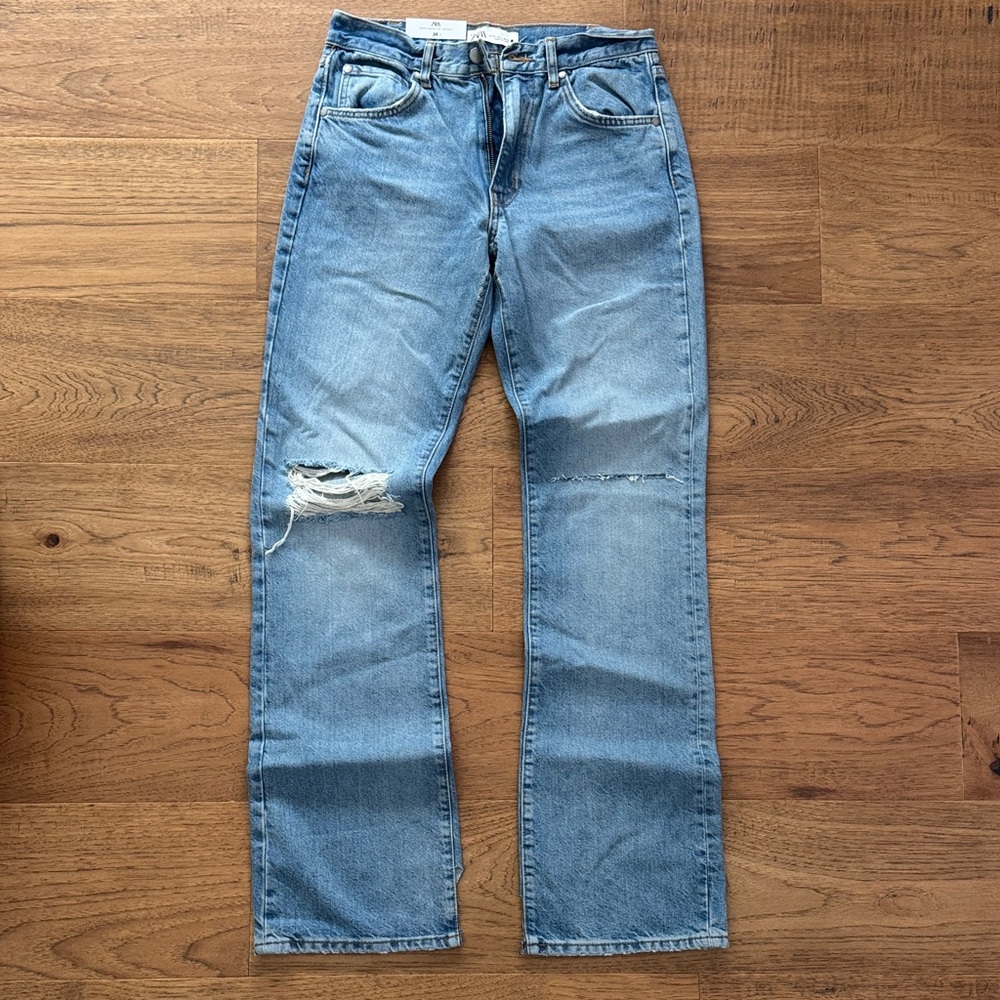 NWT ZARA MIA THE DISTRESSED JEANS 4